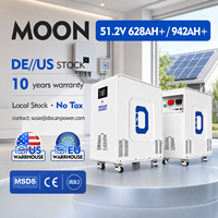 Sistem Penyimpanan Energi MOON 51.2V 32kWh 48kWh Baterai LiFePO4 Plug & Play Siap Pakai WiFi Stok Eropa Dengan Alat Pemadam Kebakaran SIB
