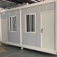 Maison modulaire mobile de haute qualité, conteneur de 20 pieds à assemblage rapide, maisonnette en panneaux sandwich préfabriqués