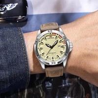 Montre-bracelet pour homme VAVA Original, montre de luxe haut de gamme, étanche, lumineuse, avec date et jour, montre sport en quartz pour homme, bracelet en cuir, Reloj