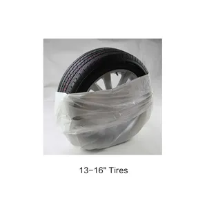 Dùng một lần có thể tái chế nhựa bánh xe Túi maskers cho 13 " - 16" lốp xe