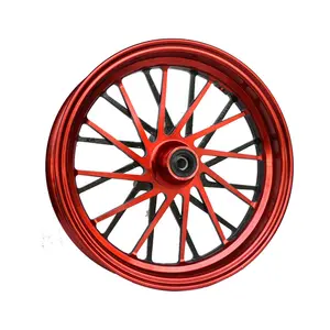 12inchx2.75 wide rims 2.75x12 24 spokes Suitable for 120/70-12 tires regular size black + red 12inch motorcycle rim wheel