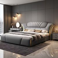2025 Neues Günstiges Rundbett Love Hotel Kingsize Samt Schlafzimmerbett Doppelbett Luxuriöses Rundbett für Hotel-Schlafzimmermöbel
