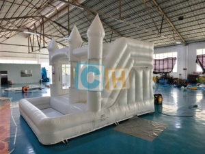<span class=keywords><strong>Castillo</strong></span> Inflable Blanco con Globos Flotantes, Casa de Burbujas, <span class=keywords><strong>Castillo</strong></span> Inflable - Product Image 4