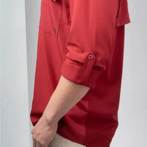 釣り用ハイキングシャツ長袖ポリエステルスパンデックス男性用 - Product Image 4