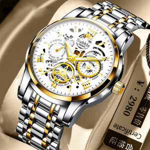 Reloj UTHAI para hombre, relojes de pulsera de cuarzo versátiles y de lujo, ligeros y de alta gama, reloj romano hueco resistente al agua para hombre - Product Image 2
