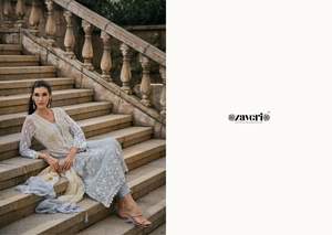 Organza avec broderie Work Churidar Salwar Kameez Suit avec Dupatta pour femmes au prix d'exportation - Product Image 2