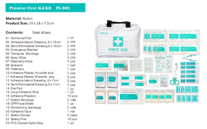 Firstar ชุดปฐมพยาบาลทางการแพทย์ถุงผ้าไนลอนเคลือบพีวีซีชุดปฐมพยาบาลกู้ภัยฉุกเฉินกลางแจ้งชุดปฐมพยาบาลฉุกเฉินทนทานขนาดใหญ่ - Product Image 6