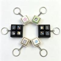 Custom Switch Keycap Keychain with Logo Design DIY Keyboard Keychain for Stress Relief Acrylic Keycap Customize