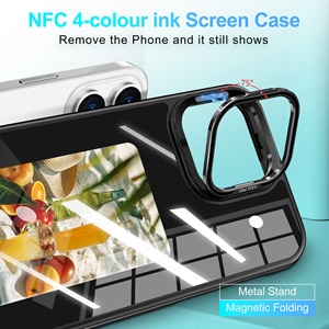 Quà Tặng Mới Lạ Hiển Thị Tự Làm Hình Ảnh Trường Hợp NFC E Ink Màn Hình Hiển Thị Điện Thoại Thông Minh Trường Hợp Đối Với iPhone 16 15 14 13 Pro Max - Product Image 4