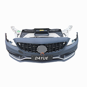 Parachoques Delantero <span class=keywords><strong>Usado</strong></span> para Clase C 205 C63 AMG 2016-2022 con Kit de Radiador, Plástico+ABS, Ensamblaje con Pernos, Alta Calidad - Product Image 2