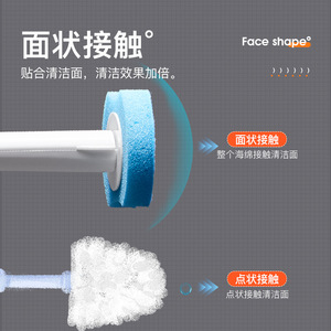 Ascor Disposable <b>Toilet</b> <b>Brush</b> Wall Mounted <b>Replacement</b> <b>Head</b> Modern Design Easy Clean Bathroom Cleaning Tool - Product Image 5