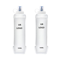 Gourde souple 350 ml 500 ml 17 oz pour la course à pied, la randonnée et le marathon