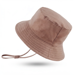 Chapeau Bob Unisexe Couleur Unie en Toile de Coton Protection Solaire Extérieure Décontracté Été Adulte 56-58CM - Product Image 1