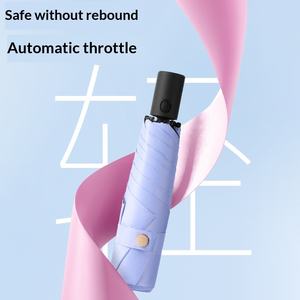 <span class=keywords><strong>Ombrello</strong></span> Pubblicitario di Alta Gamma Completamente <span class=keywords><strong>Automatico</strong></span> a Tre Pieghe, Ultra-Leggero, Anti-Rimbalzo, Protezione Solare, Apertura e Chiusura Graduale - Product Image 3