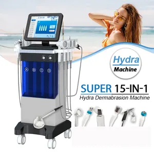 15 In 1 hydro Oxygen Facial Skin Care Deep Cleansing Hydra Dermabrasion microdermabrasion machine Machine