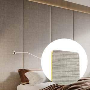 Panneau Mural SPC Étanche 5 x 1200 x 2900 mm pour Décoration Murale d'Hôtel, Intérieur, en Bambou <span class=keywords><strong>Charbon</strong></span> de Bois et PVC - Product Image 1