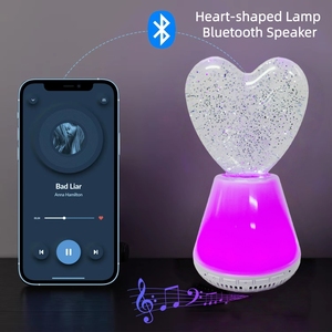 Loa Bluetooth không dây mới nhất với đèn hình trái tim 3D, máy nghe nhạc Hi-Fi, máy tạo tiếng ồn trắng, radio FM, loa Bluetooth hình quả bóng đá - Product Image 4