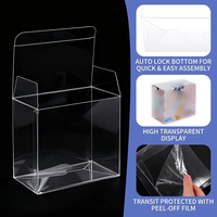 Boîtes de rangement transparentes en plastique personnalisées, anti-poussière, pour collectionneurs de cartes à collectionner, pour TCG