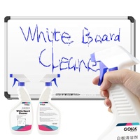 Solution nettoyante pour tableau blanc, 500 ml, Spray pour nettoyage de tableau blanc, effaceur à sec 16.9 oz avec chiffon