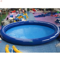 Piscine gonflable ronde géante commerciale de PVC pour la récréation extérieure de parc d'attractions pour des adultes et des enfants