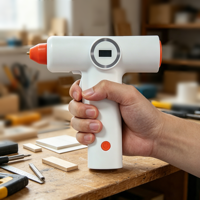 Pistolet à colle chaude sans fil, pistolet à colle chaude sans fil rechargeable à piles pour le collage du plastique