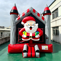 Château Gonflable Bonhomme de Neige - Aire de Jeu Hivernale - Maison de Saut pour Enfants - Fête de Noël et de Fin d'Année en Plein Air - Saison des Neiges