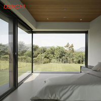 Ventana Panorámica Grande de Alta Calidad y Lujo, Ventanas de Piso a Techo, Ventana Fija de Aluminio