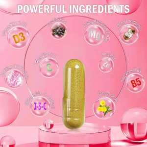 Suplemen ekstrak <span class=keywords><strong>Herbal</strong></span> kapsul dukungan jerawat Vegan Label pribadi untuk perawatan kulit dewasa produk kecantikan efektif antioksidan - Product Image 5