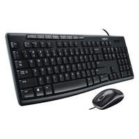 Ensemble clavier et souris filaires USB Logitech MK200 avec touches multimédias programmables et silencieuses - Stock disponible pour usage domestique/bureau