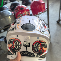 Casques de moto modulaires unisexes YM en ABS, homologués DOT, rabattables, imperméables, personnalisés pour le motocross et la course, pour hommes