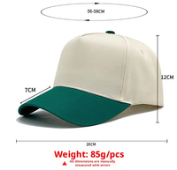 Gorra de Béisbol Deportiva de Cinco Paneles, Unisex, de Alta Calidad, con Diseño de Puntos en Dos Tonos, Logotipo Bordado en 3D, Personalizable