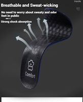 Semelles intérieures respirantes et douces en technologie 4D Cloud, absorption des chocs, confort sportif, semelle coussinée, soins orthopédiques, lavables