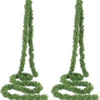 Guirlande de fausse mousse en gros, bande de mousse artificielle pour décorations de Noël, cheminée, balustrade, table, fête de Noël, ornement vert