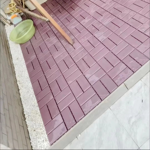 Modern Wood Look PVC Floor Mats Easy to Clean Maintain for Indoor Outdoor Use Kitchen Bathroom Garden Traditional Design Style - Product Image 2