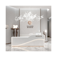 Vente chaude MDF Caisse Enregistreuse Wrap Comptoir Stand Caisse Enregistreuse Comptoir avec Verrouillage Vitrine