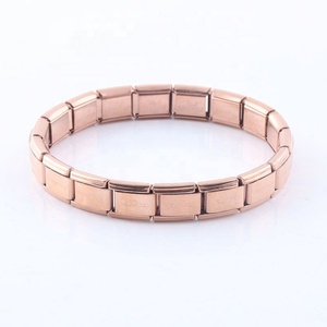 Pulsera Italiana para Hombre, con Logotipo Personalizado, Acero Inoxidable 304, Diamantes y Perlas, Acabado Pulido, en Oferta - Product Image 4