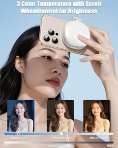 Nueva Luz de Relleno Magnética Mini para Teléfono con Espejo y Diseño Extensible, Luz para Videoconferencias y Transmisiones en Vivo - Product Image 4