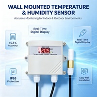 Transmisor Industrial de Temperatura y Humedad Rs485 Modbus, Termohigrómetro de Montaje en Ducto para Sistema de Monitoreo de Procesos