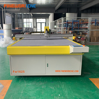 Fineworkcnc vaste-tafel CNC oscillerende mes snijplotter voor golfkarton dozen & honingraatplaten verpakkingen 10 stuks/min