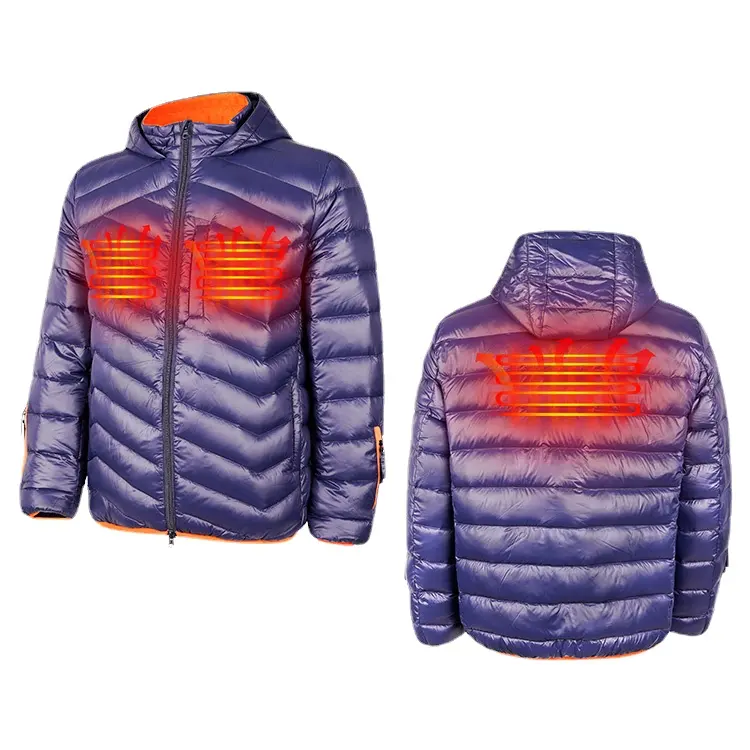Men's Lightweight Battery Heated Sports Jacket - Winter Fashion Design, Warm and Windproof for Outdoor Use