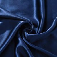 Bleu marine California King 100% Long brin 25 Momme extrêmement doux luxueux taie d'oreiller en soie de mûrier 4 pièces ensemble de draps de lit