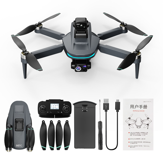 XLin L200 Plus Max Professional GPS Drone 4K Dual Camera 3-Axis Gyro Obstacle Avoidance Foldable Design Plastic Body Wi-Fi RC