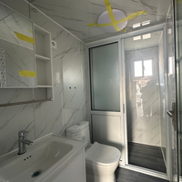 Maison conteneur préfabriquée abordable et extensible de 20, 30 ou 40 pieds, personnalisable, 2 à 5 chambres, bâtiment modulaire multifonctionnel