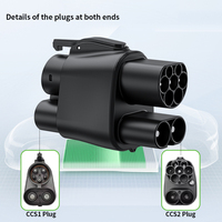 Adaptateur de chargeur EV CCS2 vers CCS1, connecteur DC 1000V 250A pour Tesla