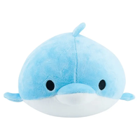Jouet en peluche requin rond, animal de mer doux, personnalisé, 50 pièces