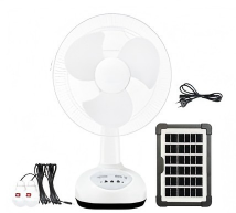 Produit phare : Ventilateur de refroidissement solaire avec panneau solaire, ventilateur d'extraction pour hôtel et extérieur - Product Image 2