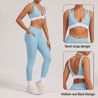 Sujetador Deportivo para Mujer, Acolchado, Soporte Medio, Espalda en U, Tirantes Largos, Sin Costuras, Soporte Alto, para Yoga, Ejercicio y Atletismo