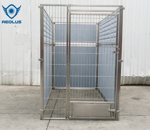 <span class=keywords><strong>Jaula</strong></span> para Perros de Plástico Sólido Clásica Moderna con Bandeja de Vidrio Templado Transparente, Jaulas para Mascotas de Interior - Product Image 2