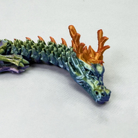 Juguete de modelo de dragón chino de plástico impreso en 3D, figura de Anime 3D hecha a medida, dragón 3D hecho a medida