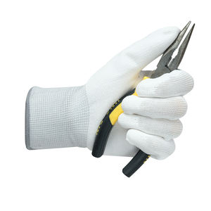 Guantes blancos recubiertos de PU de alta calidad Guantes de trabajo de uso general Guantes de seguridad resistentes al desgaste LOGOTIPO personalizable gratis - Product Image 6